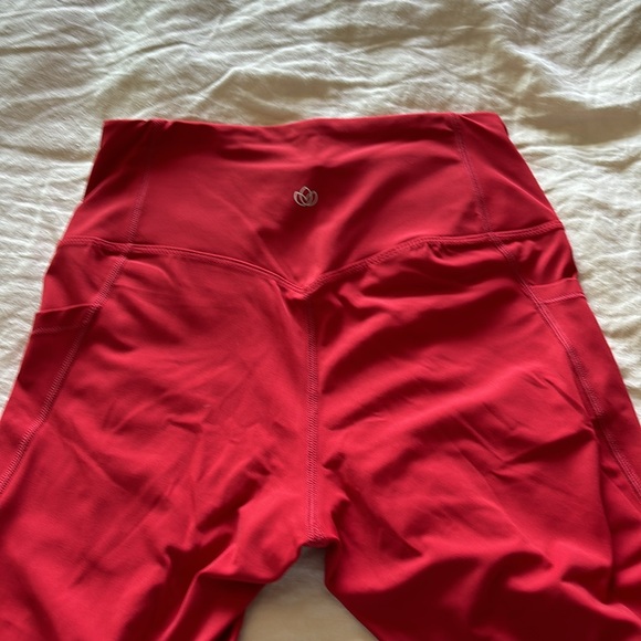 Cherry Red Active Leggings - BUNDLE AND MAKE OFFER - Picture 2 of 3